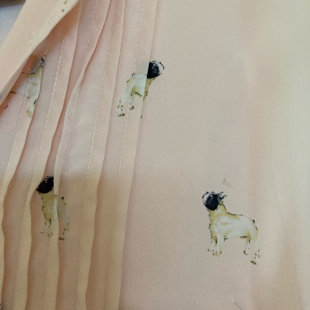 Blush Pink French Bulldog Dress
